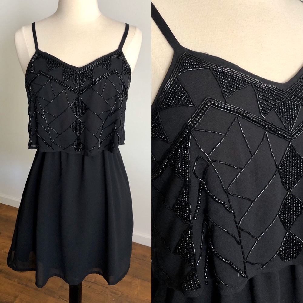 Forever 21 beaded flapper cocktail party dress